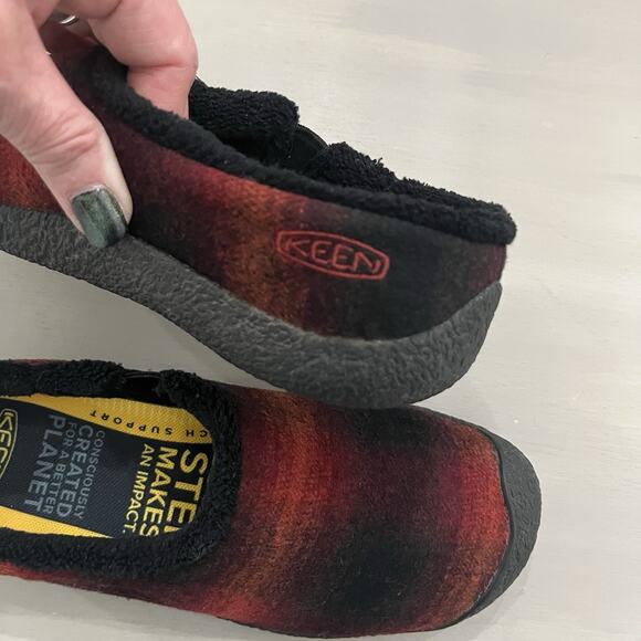 Keen Womens Shoes Howser Size 7.5 Plaid Slipper Clog Loafer Mule Pre Owned - Picture 10 of 12